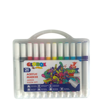 GLOBOX 3686 AKRİLİK KALEM SETİ 24'LÜ *64 GLOBOX 3686 AKRİLİK KALEM SETİ 24'LÜ *64