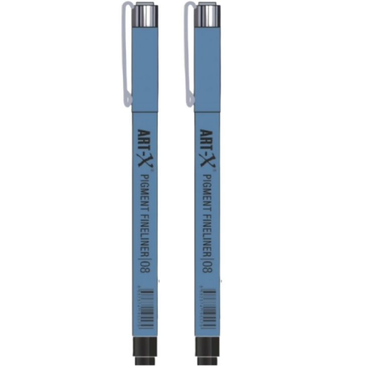 ART-X 19557-08 SİYAH FINELINER KALEM 12Lİ