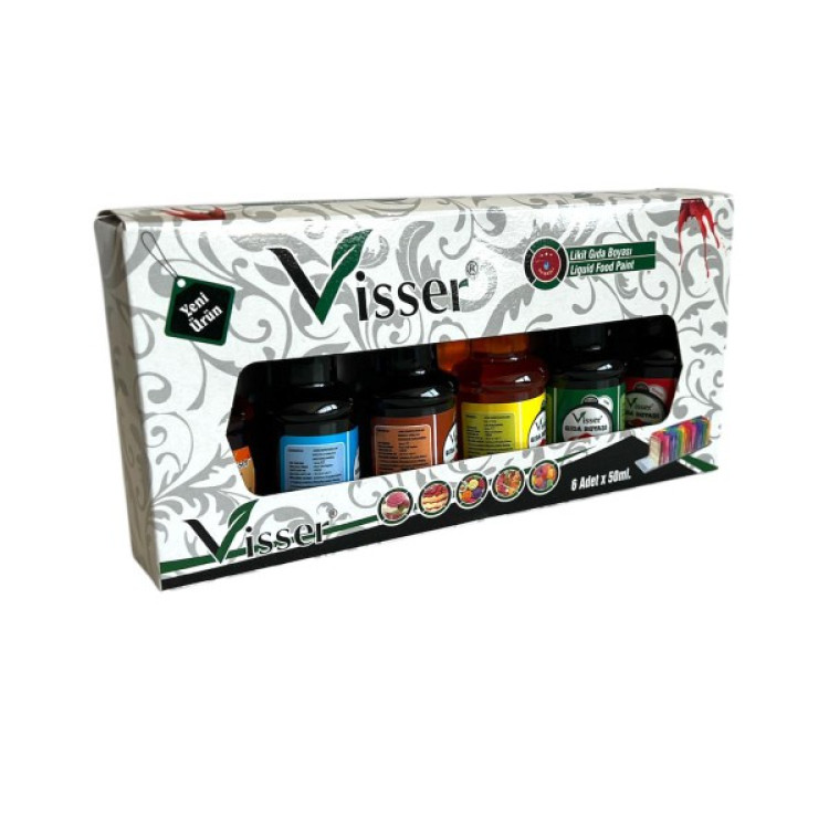 ALSA VİSSER 09011 GIDA BOYASI LİKİT ŞİŞE 6*50ML