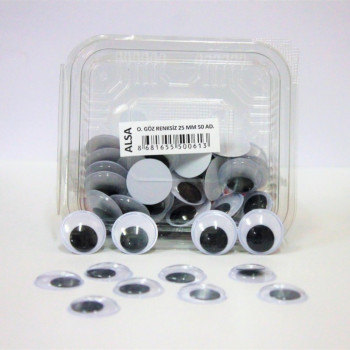 ALSA OYNAR GÖZ RENKSİZ 25MM ALSA OYNAR GÖZ RENKSİZ 25MM