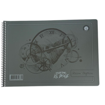 SİNGLE COLOR SPİRALLİ PP KAPAK RESİM DEFTERİ 25*35 *10