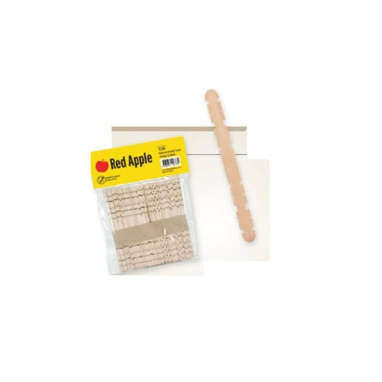 RED APPLE RA31-TDN KESİK UÇLU DİL ÇUBUĞU NATUREL 50Lİ*200