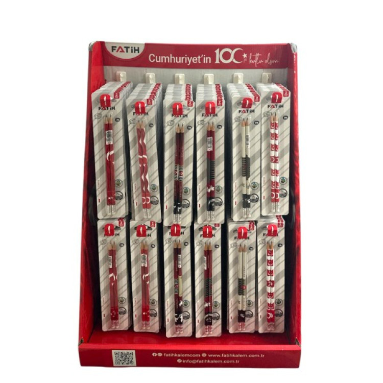 FATİH 192Lİ TÜRK BAYRAKLI KURŞUN KALEM