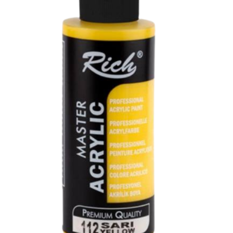RİCH MASTER 4198 AKRİLİK BOYA SARI 120CC