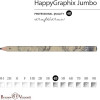 HAPPY GRAPHİX 21-0062-16 JUMBO KURŞUN KALEM  4B 3,5MM HARİTA 30LU PAKET