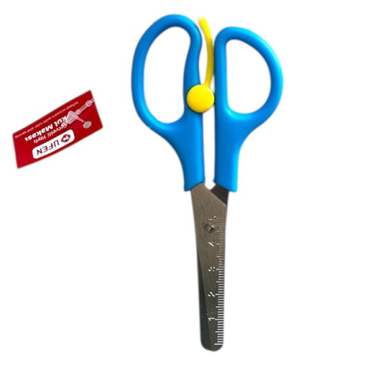 UFEN 70479 CETVELLİ YAYLI OKUL MAKASI 24LÜ