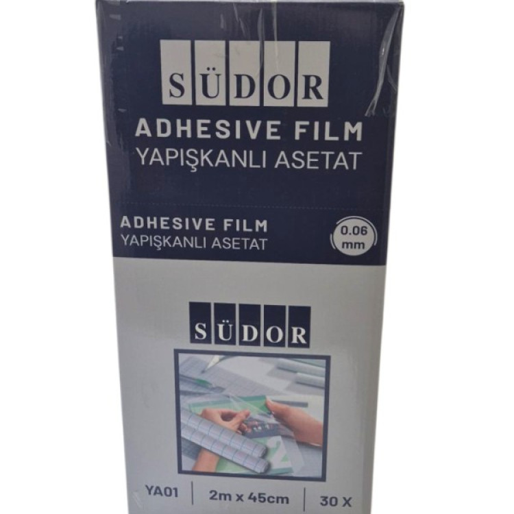 SÜDOR YA01 YAPIŞKANLI ASETAT  45X2 30LU