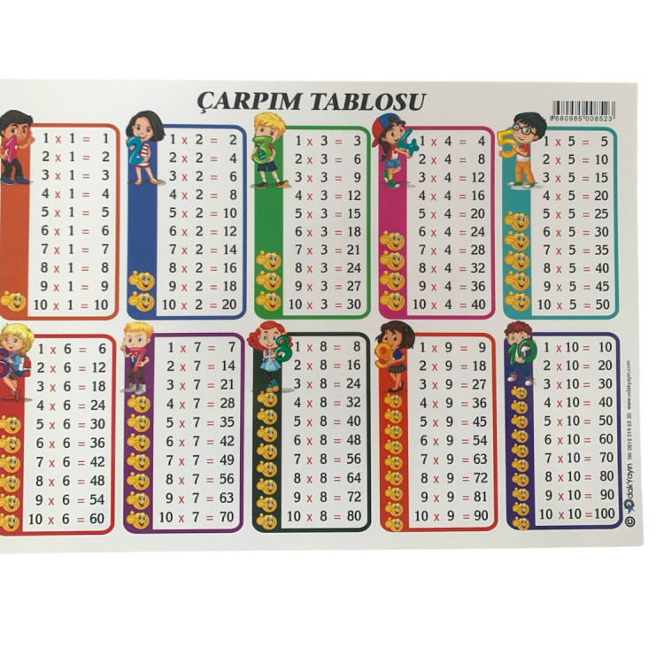 ODAK A-4 ÇARPIM TABLOSU 10LU