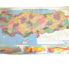 ODAK TÜRKİYE HARİTASI FİZİKİ-SİYASİ 50X70 5li