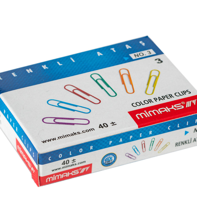 MİMAKS R-30  RENKLİ ATAŞ NO:3 48Lİ *18