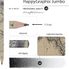 HAPPY GRAPHİX 21-0062-16 JUMBO KURŞUN KALEM  4B 3,5MM HARİTA 30LU PAKET