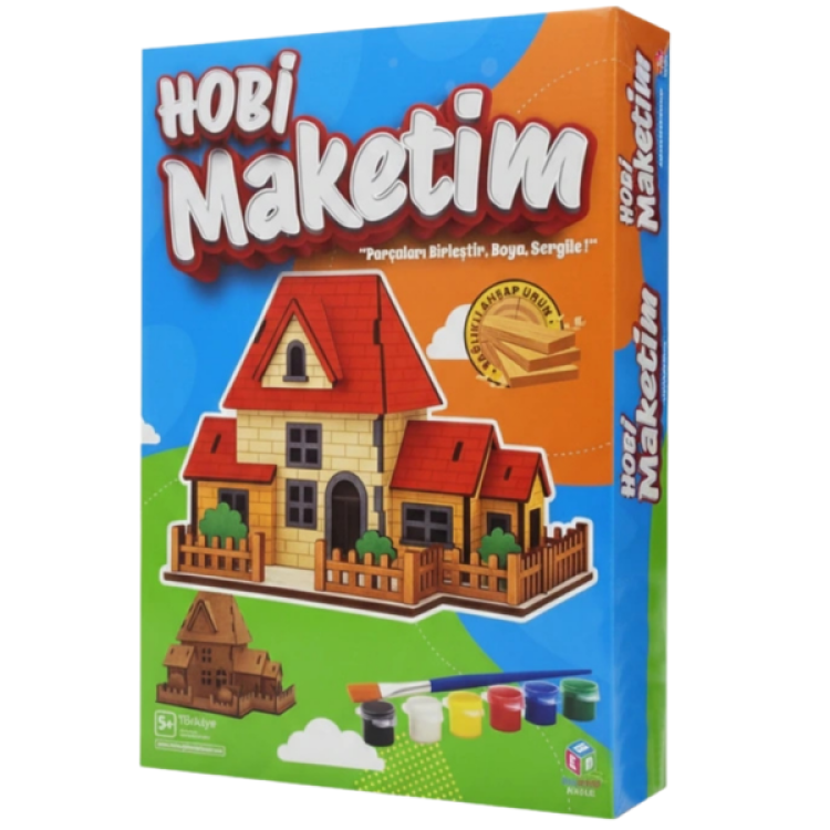 HED 05 AHŞAP MAKET BOYAMA SETİ VİLLA