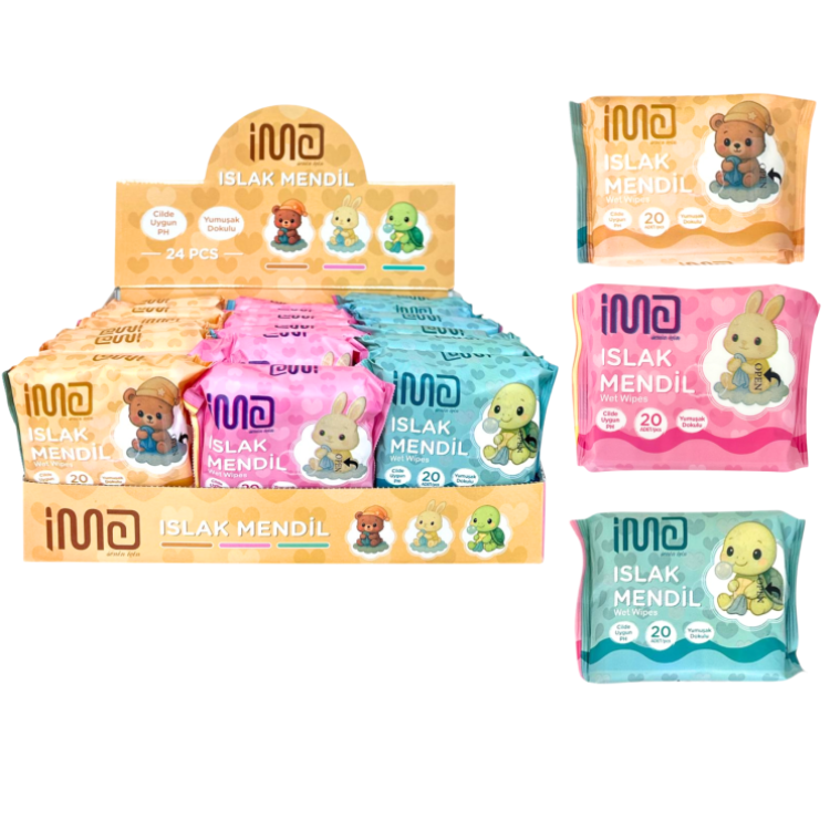 İMA-7077 ISLAK MENDİL 24LÜ