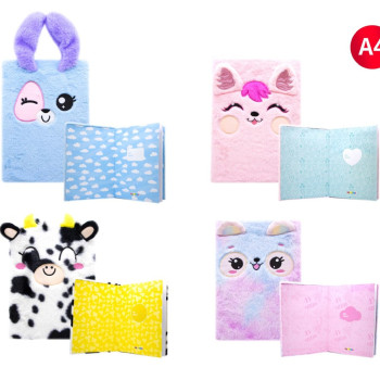 GLOBOX 3843 A4 PELUŞ DEFTER 4'LÜ GLOBOX 3843 A4 PELUŞ DEFTER 4'LÜ