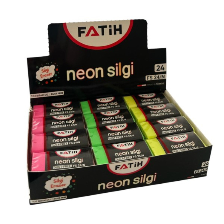 FATİH 36025 FS24 NEON SİLGİ 24LÜ *30 >
