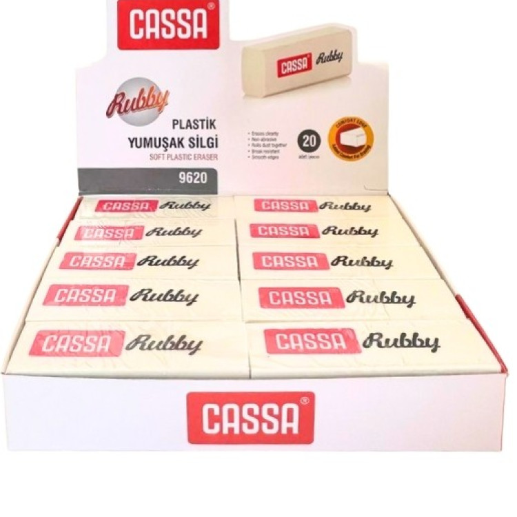 CASSA 9620 YUMUŞAK SİLGİ 20Lİ *36 >