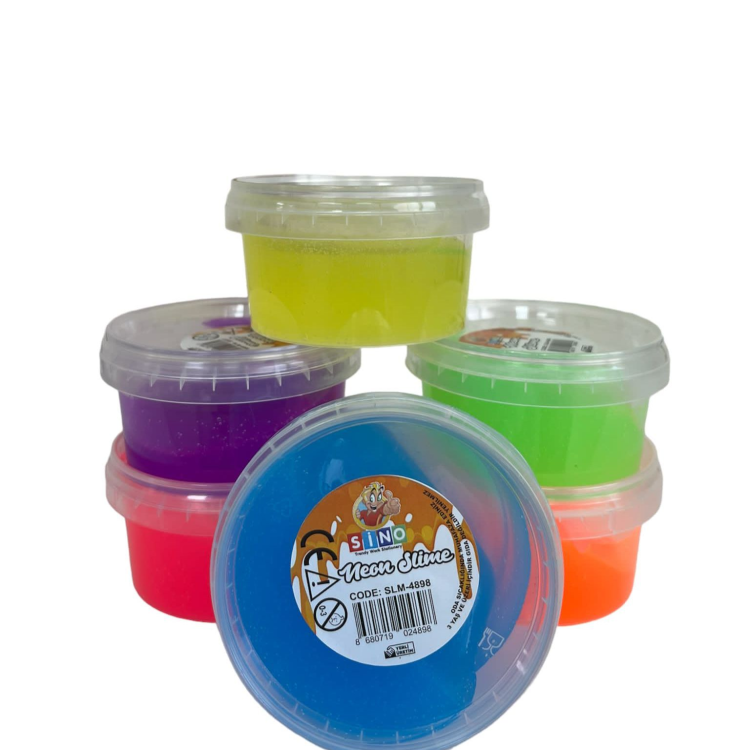 SİNO SLM 0013  NEON YUVARLAK SLİME*24