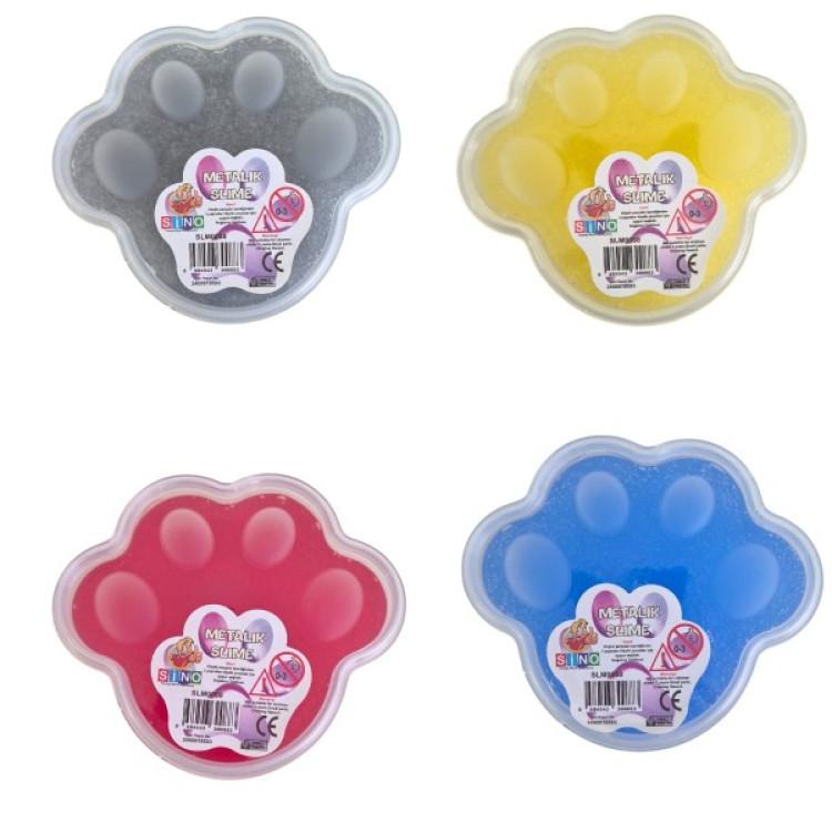 SİNO SLM-0088 PATİ KUTULU SLİME 140 GR METALİK 18Lİ