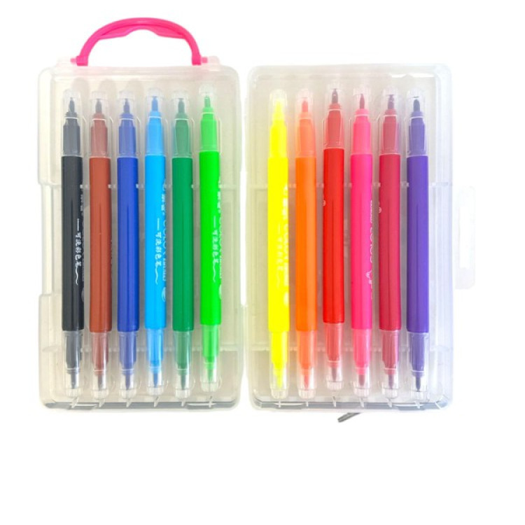COLORPEN ÇİFT TARAFLI KEÇELİ KALEM 12 RENK