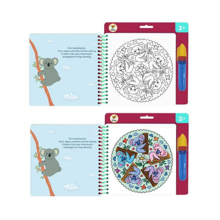 LİNO AQUA MAGİC BOOK MANDALA SİHİRLİ BOYAMA KİTABI
