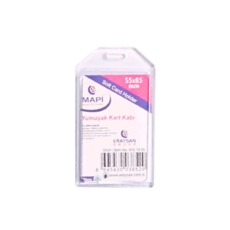MAPİ YUMUŞAK KART KABI 55x85   DİKEY 50Lİ *20