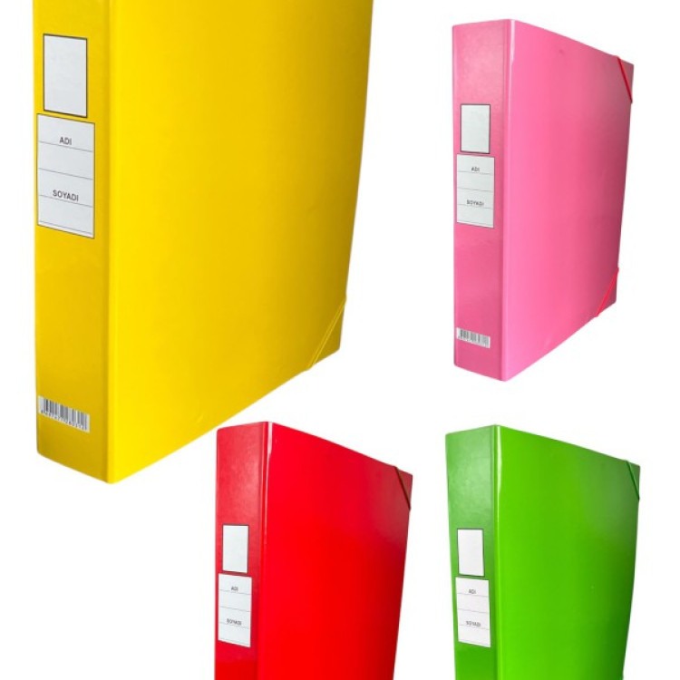 LASTİKLİ KLASÖR DÜZ RENK*72
