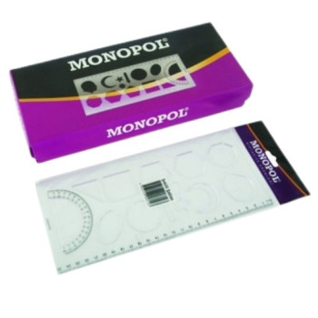 MONOPOL 1611 GEOMETRİ ŞEKİLLER ŞABLONU 24'LÜ*20