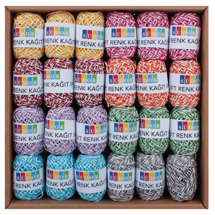 SÜDOR MN12-2 KRAFT İP 10MT ÇİFT RENK 24LÜ