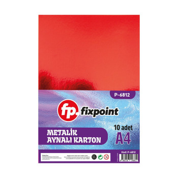 FİXPOİNT P-6812 METALİK AYNALI KARTON A4 10'LU*100 FİXPOİNT P-6812 METALİK AYNALI KARTON A4 10'LU*100