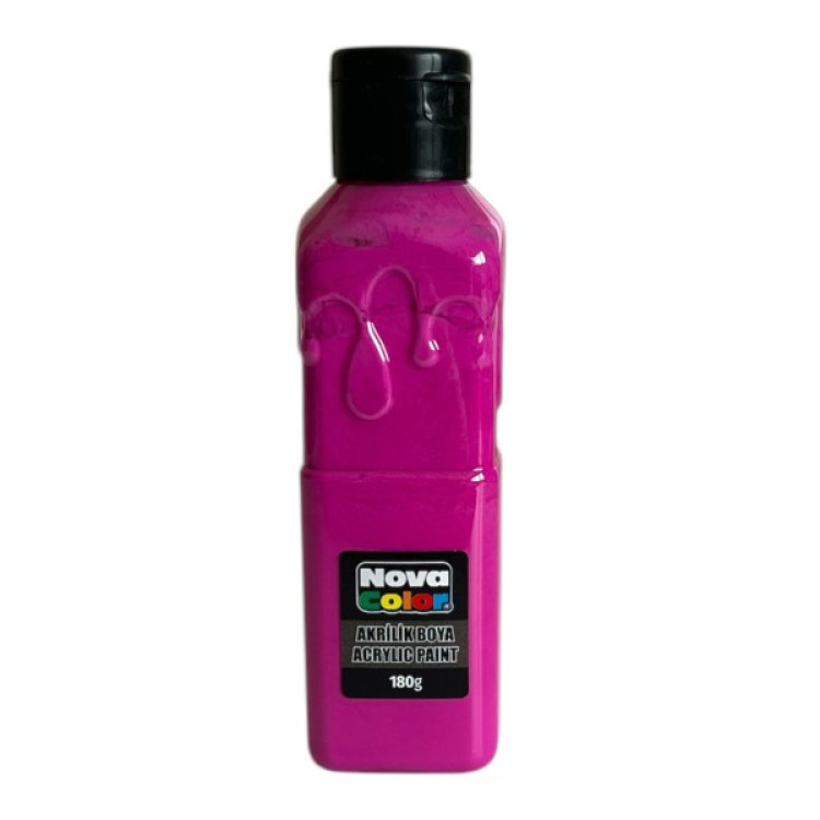 NOVA COLOR NC-1020  FUŞYA AKRİLİK BOYA 180 GR