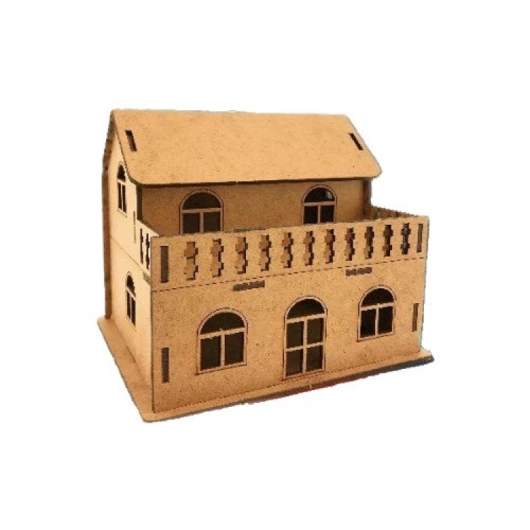 ALSA AHŞAP MAKET BALKONLU EV