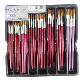 SAMUR YAĞLI BOYA FIRÇA SETİ 78'Lİ SAMUR YAĞLI BOYA FIRÇA SETİ 78'Lİ