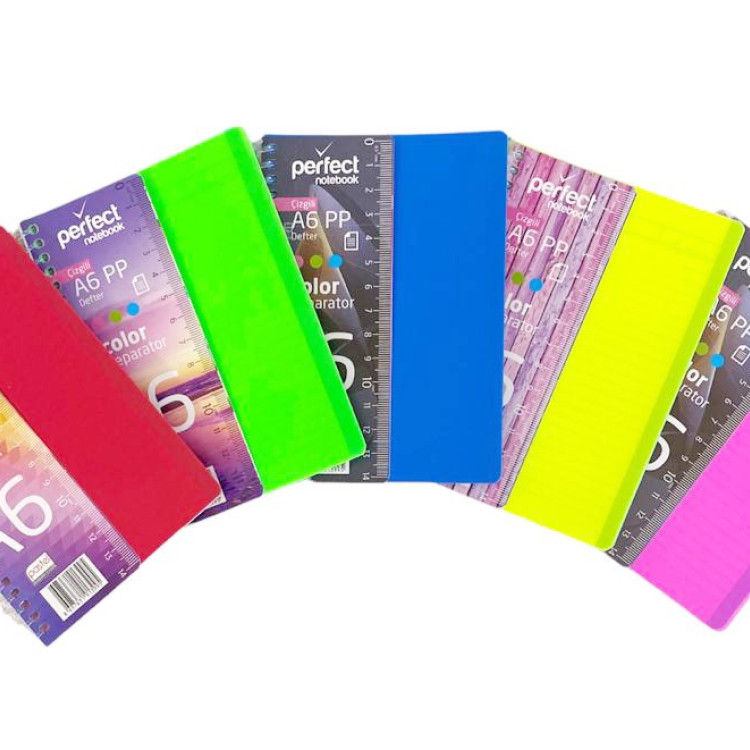 PASTEL A6PP KAPAK 51YP NOTDEFTERİ ÇİZGİLİ 12Lİ*27 $
