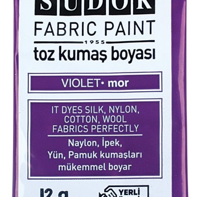 SÜDOR KB06 TOZ KUMAŞ BOYASI 12Lİ MOR
