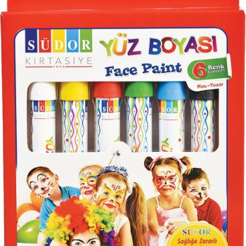 SÜDOR YB01 YÜZ BOYASI 6 RENK *120