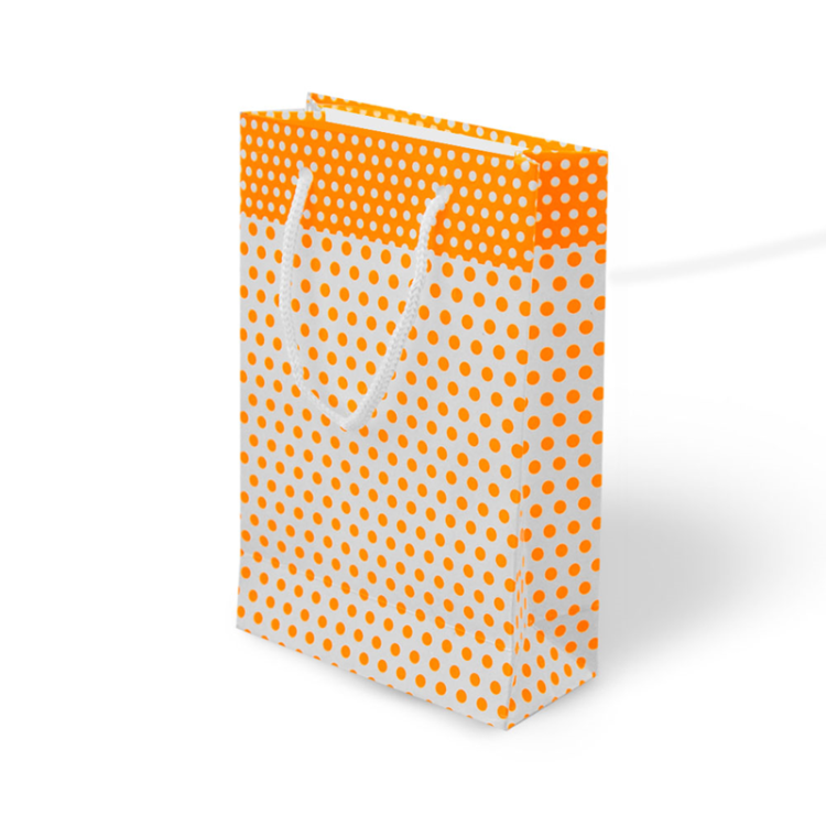 11x16x5 Karton Çanta -Turuncu Puan- 11x16x5 Karton Çanta -Turuncu Puan-