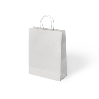 15x8x20 Büküm Saplı Poşet -Beyaz- 15x8x20 Büküm Saplı Poşet -Beyaz-