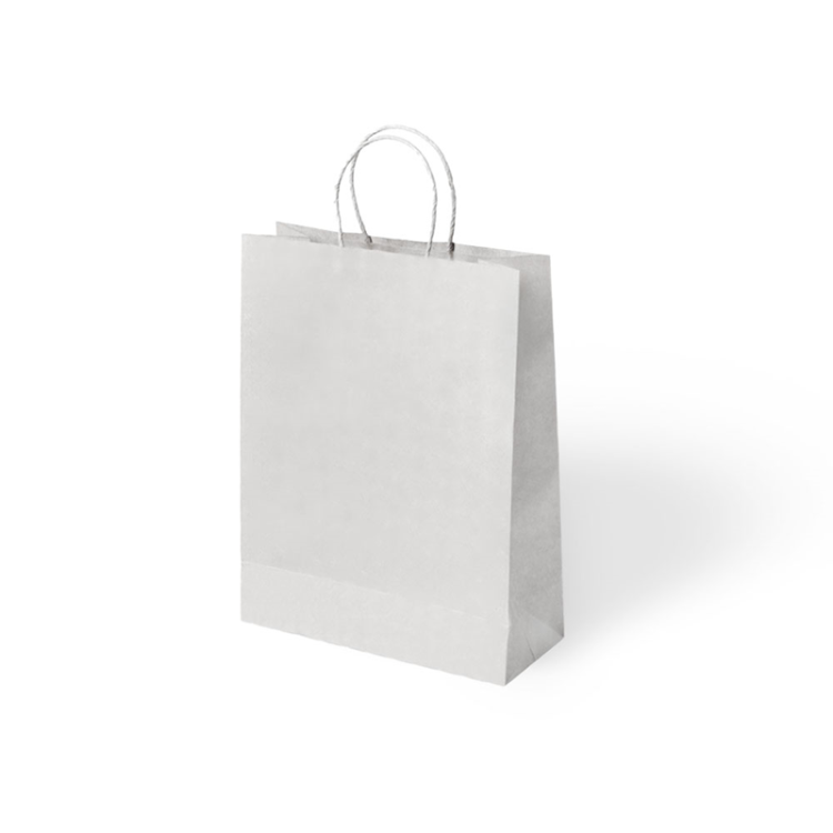 15x8x20 Büküm Saplı Poşet -Beyaz- 15x8x20 Büküm Saplı Poşet -Beyaz-