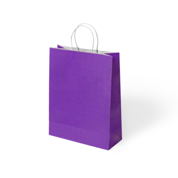 18x8x24 Büküm Saplı Poşet -Mor- 18x8x24 Büküm Saplı Poşet -Mor-