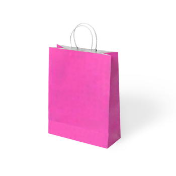 18x8x24 Büküm Saplı Poşet -Fuşya- 18x8x24 Büküm Saplı Poşet -Fuşya-