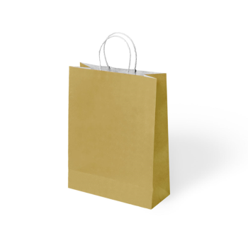 18x8x24 Büküm Saplı Poşet -Altın- 18x8x24 Büküm Saplı Poşet -Altın-