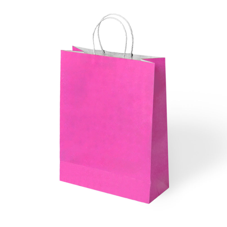 25x12x31 Büküm Saplı Poşet -Fuşya- 25x12x31 Büküm Saplı Poşet -Fuşya-