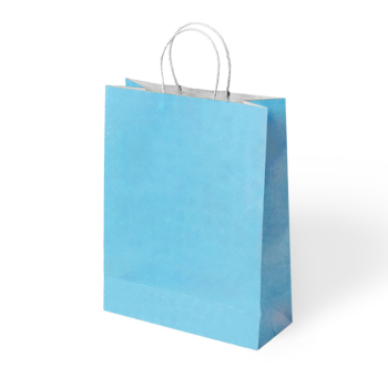 25x12x31 Büküm Saplı Poşet -Mavi- 25x12x31 Büküm Saplı Poşet -Mavi-