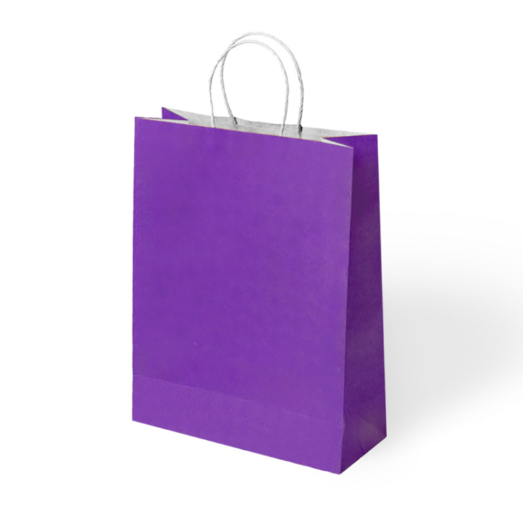 25x12x31 Büküm Saplı Poşet -Mor- 25x12x31 Büküm Saplı Poşet -Mor-