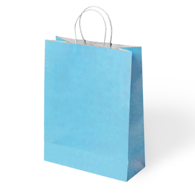 31x12x41 Büküm Saplı Poşet -Mavi- 31x12x41 Büküm Saplı Poşet -Mavi-