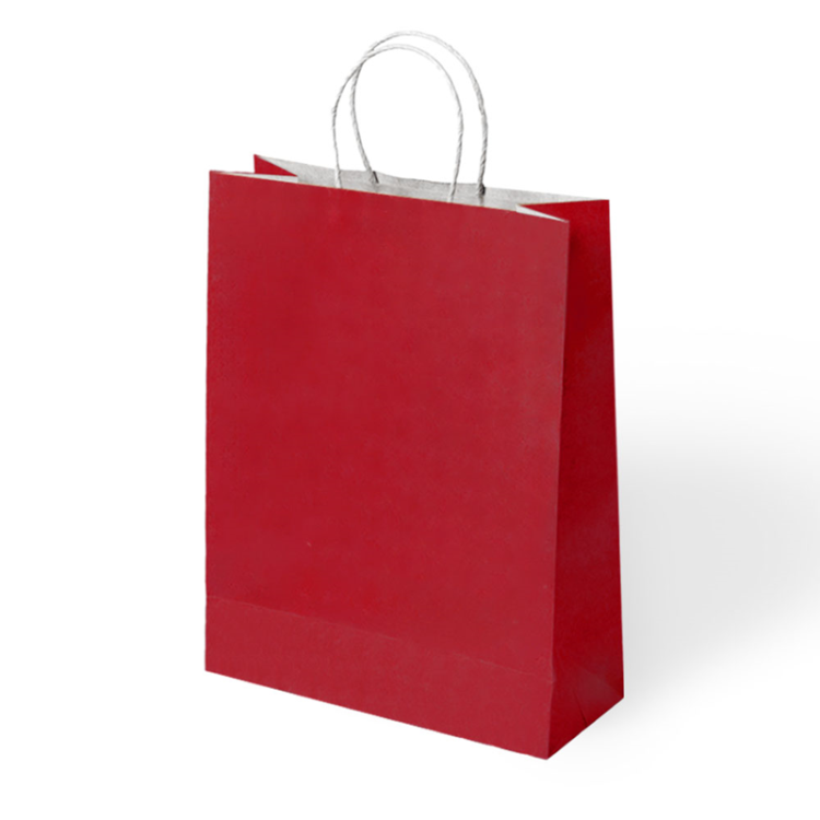 31x12x41 Büküm Saplı Poşet -Kırmızı- 31x12x41 Büküm Saplı Poşet -Kırmızı-