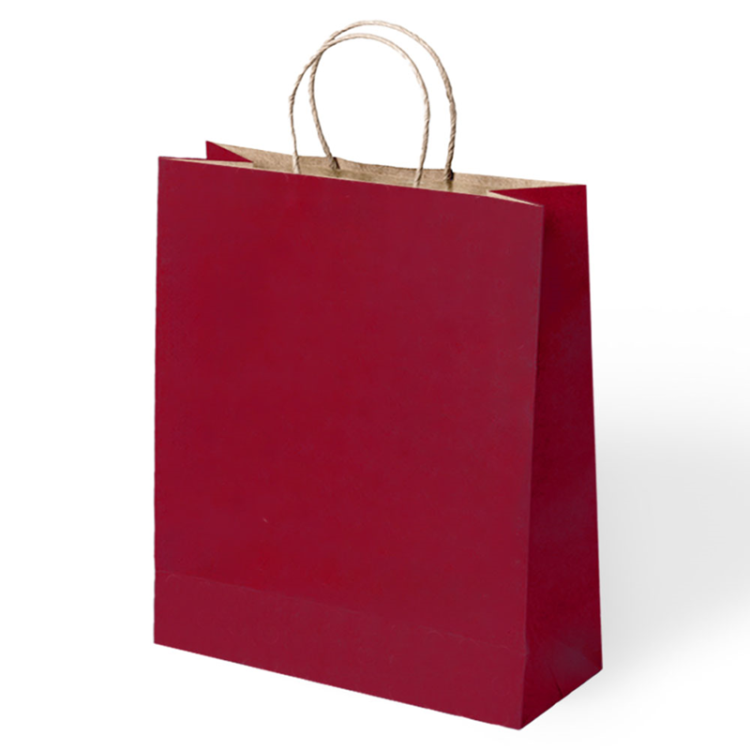 45x12x50 Büküm Saplı Poşet -Bordo- 45x12x50 Büküm Saplı Poşet -Bordo-