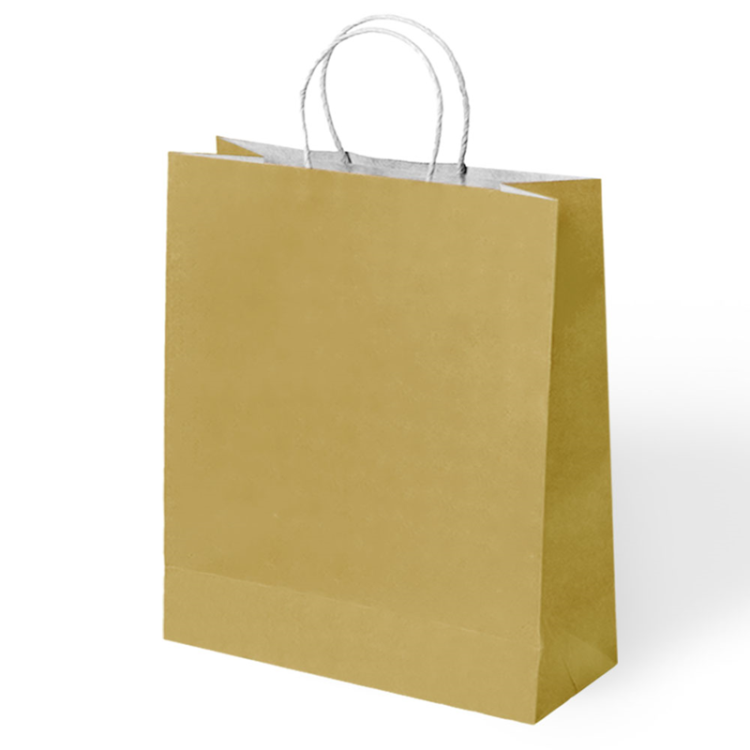 45x12x50 Büküm Saplı Poşet -Altın- 45x12x50 Büküm Saplı Poşet -Altın-