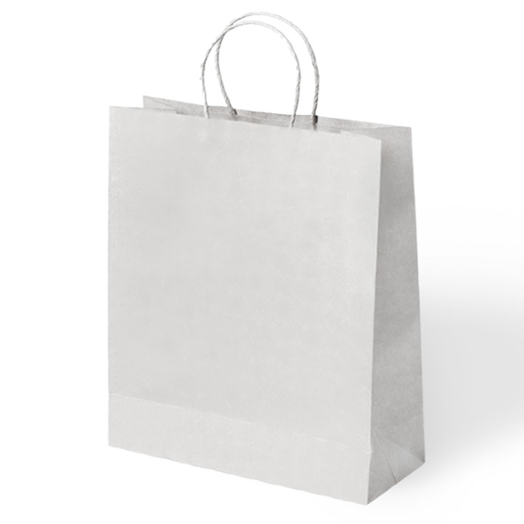 45x12x50 Büküm Saplı Poşet -Beyaz 45x12x50 Büküm Saplı Poşet -Beyaz