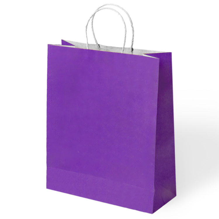45x12x50 Büküm Saplı Poşet -Mor- 45x12x50 Büküm Saplı Poşet -Mor-